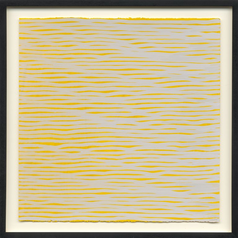 This picture shows the following artwork: Sol LeWitt. Horizontal Brushstrokes. 2003.