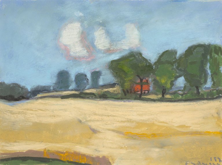 This picture shows the following artwork: Klaus Fußmann. Landscape scenery. 1997.