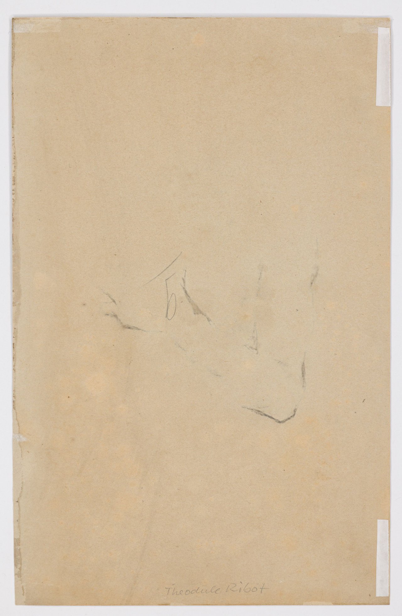 This picture shows the following artwork: Théodule Ribot. Study of a male torso. 1887.