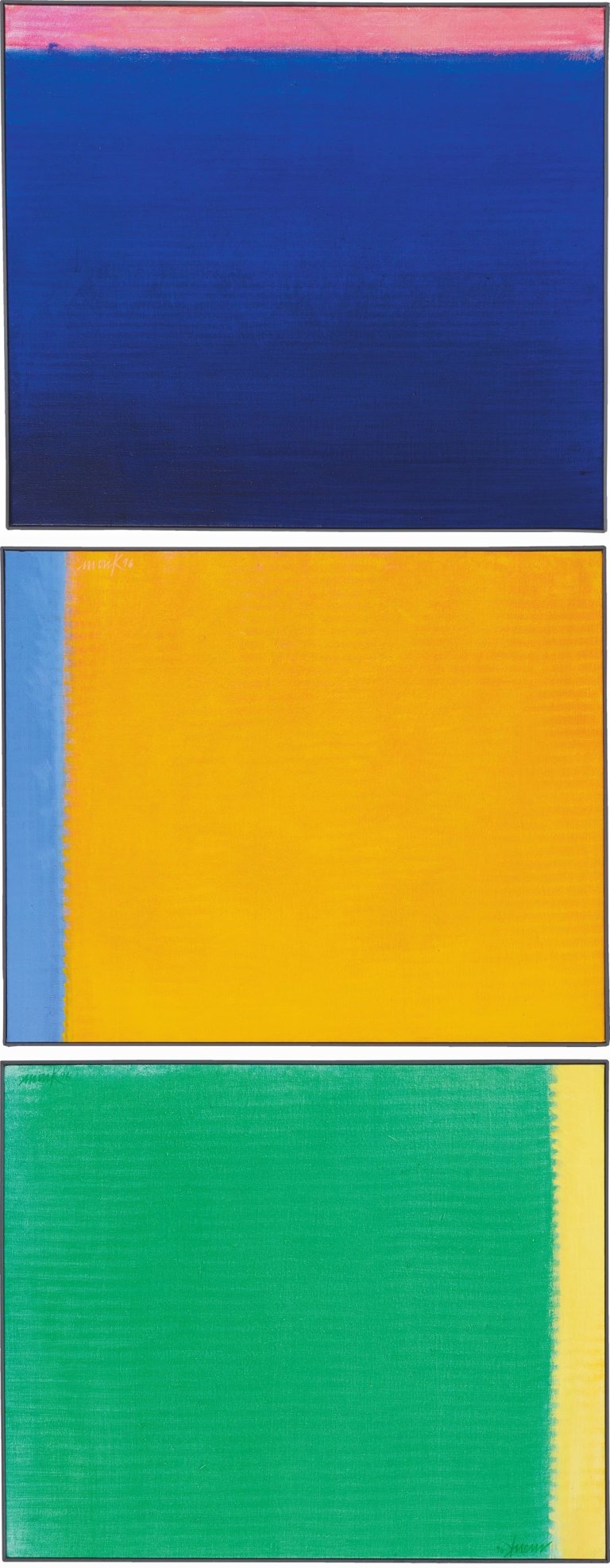 This picture shows the following artwork: Heinz Mack. ”das Meer, die Sonne, das Land”. 1996.