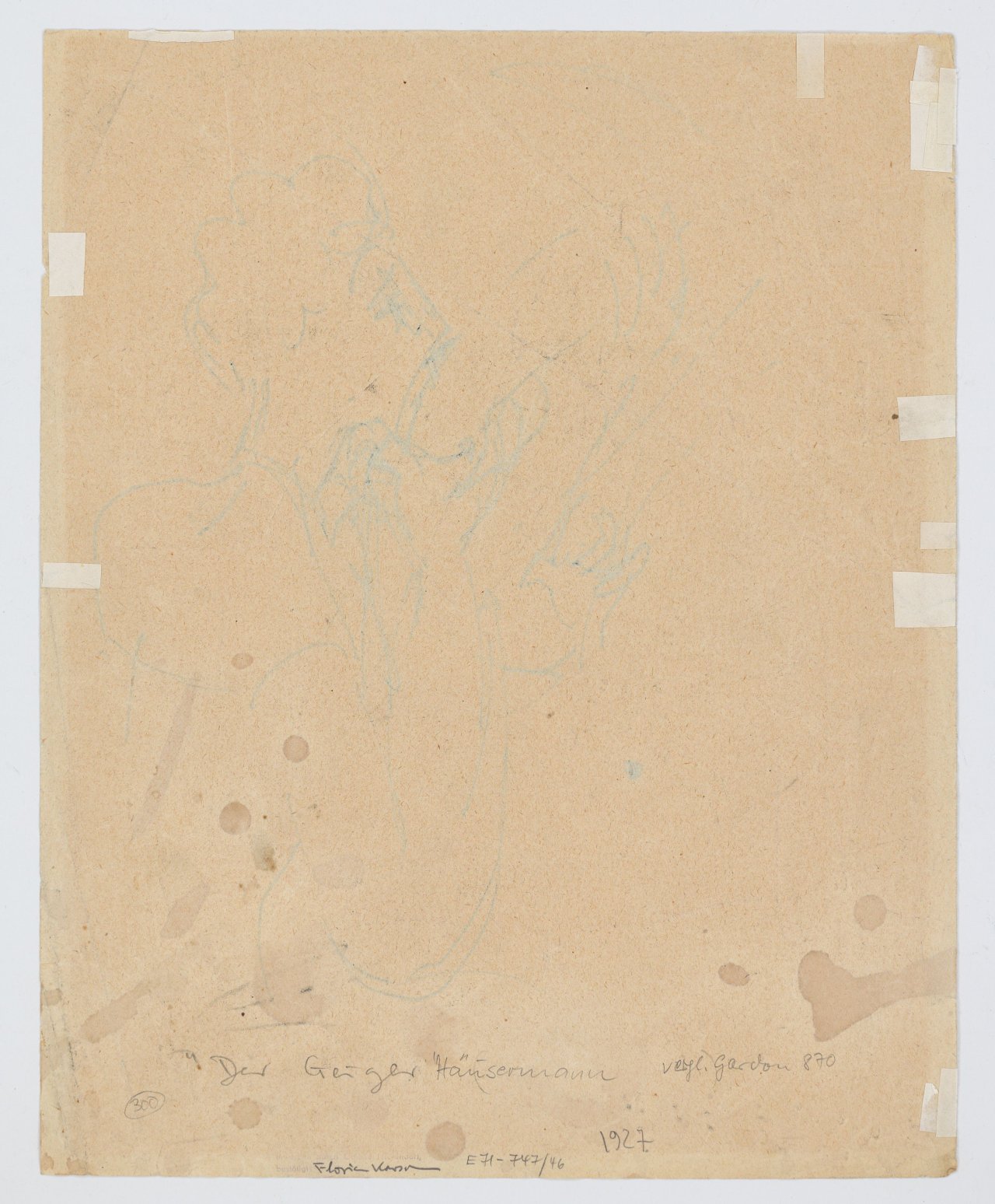 This picture shows the following artwork: Ernst Ludwig Kirchner. ”Der Geiger”. 1927.