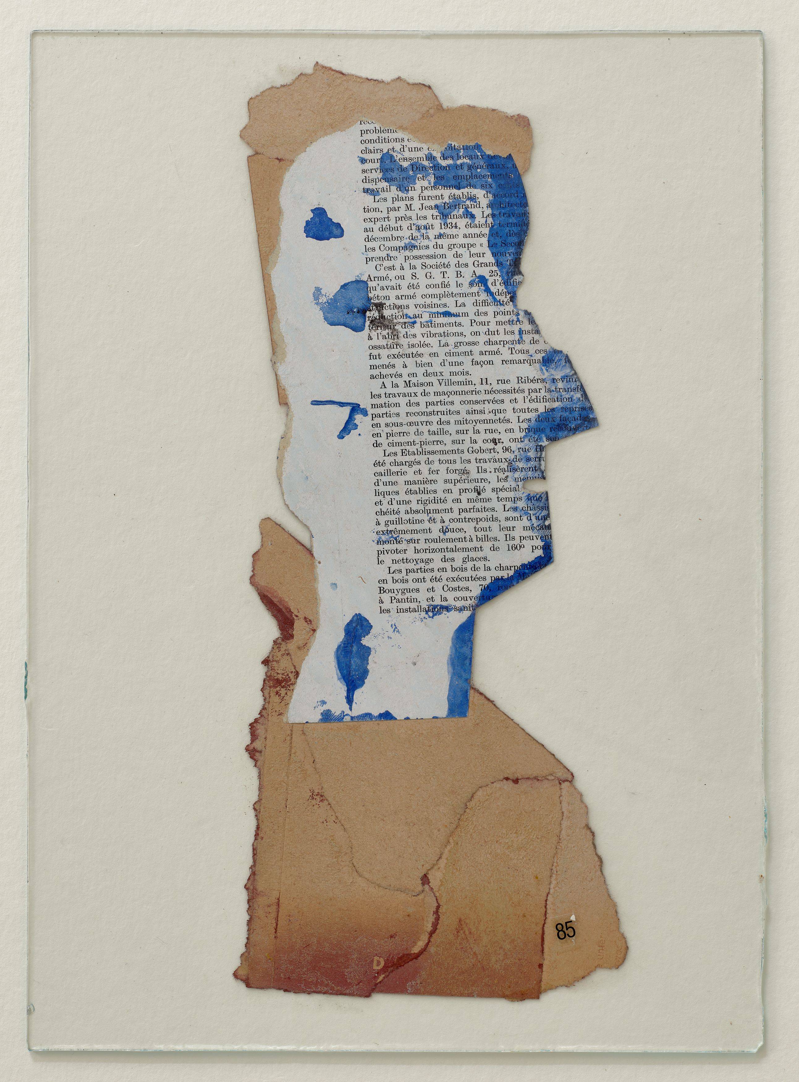 Auf diesem Bild ist das folgende Kunstwerk zu sehen: Hermann Glöckner. Profil nach links. 1965.
