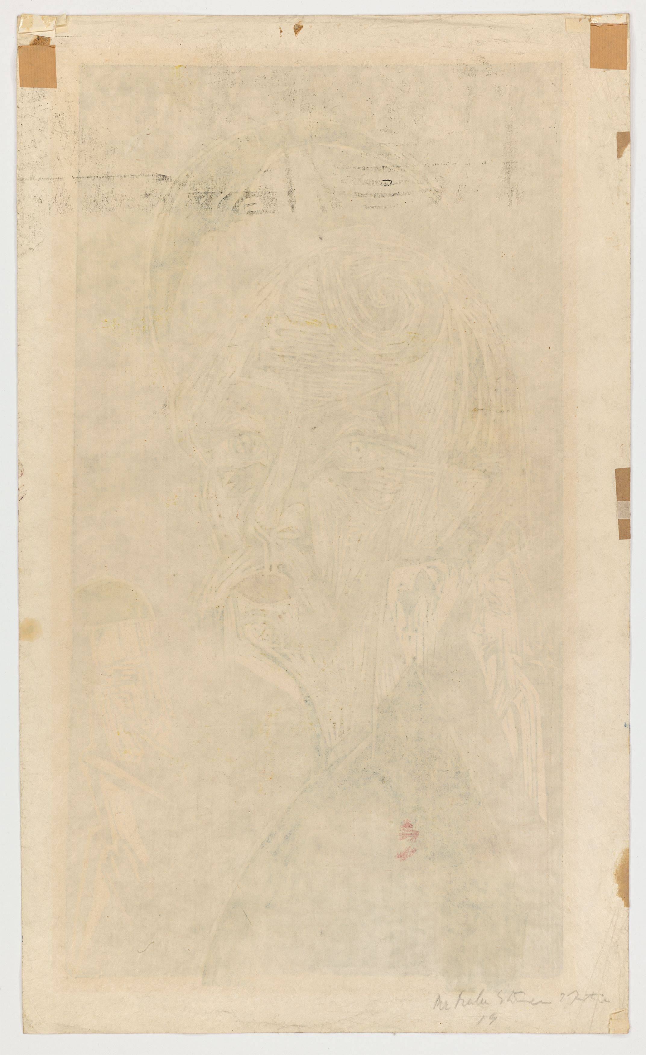 Auf diesem Bild ist das folgende Kunstwerk zu sehen: Ernst Ludwig Kirchner. „Blonder Maler - Bildnis Karl Stirner“. 1919.