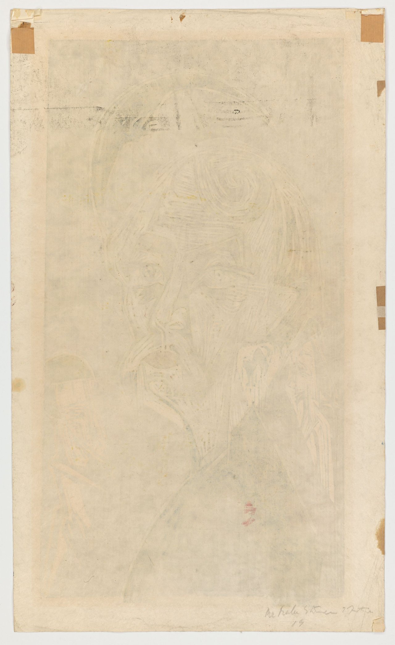 Auf diesem Bild ist das folgende Kunstwerk zu sehen: Ernst Ludwig Kirchner. „Blonder Maler - Bildnis Karl Stirner“. 1919.