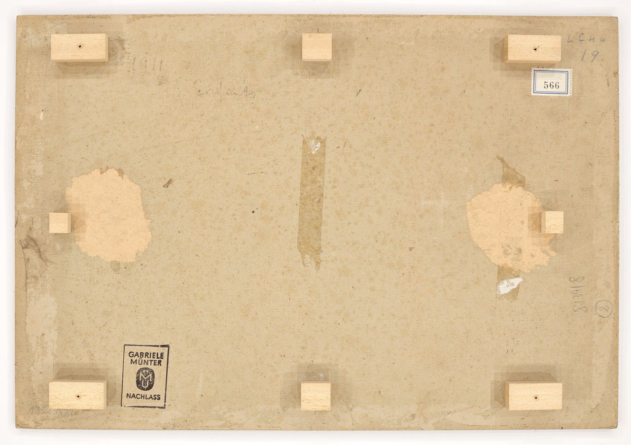 This picture shows the following artwork: Gabriele Münter. ”Blumentisch”. 1911.