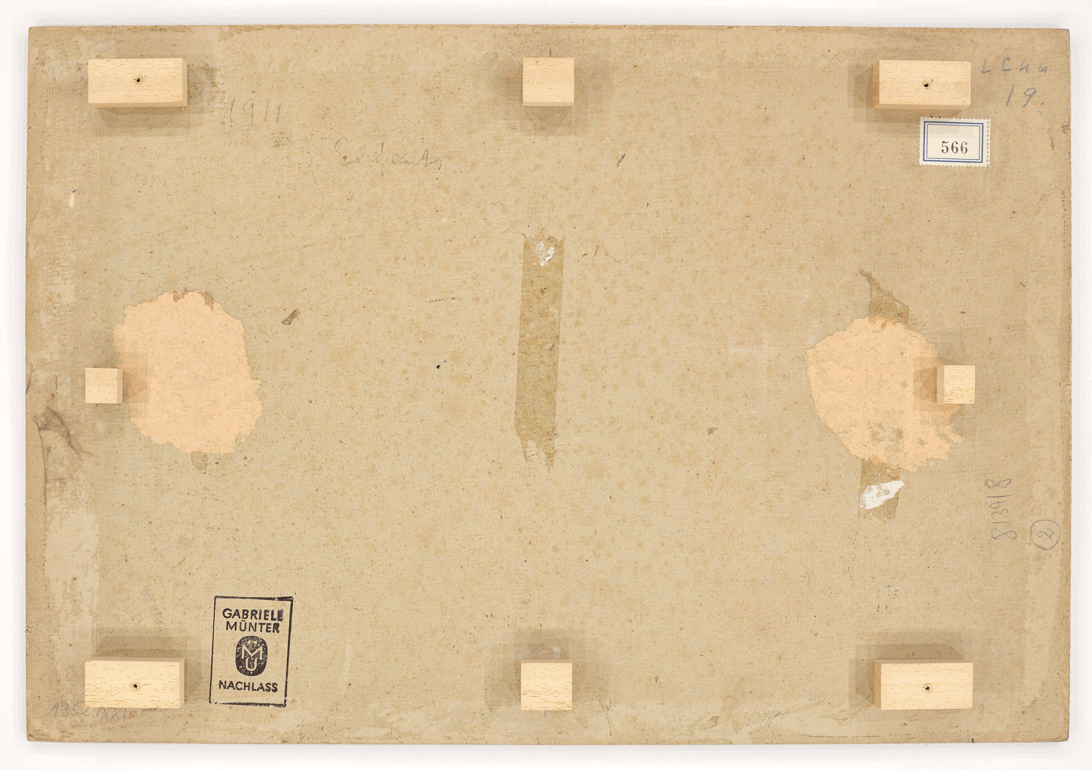 This picture shows the following artwork: Gabriele Münter. ”Blumentisch”. 1911.