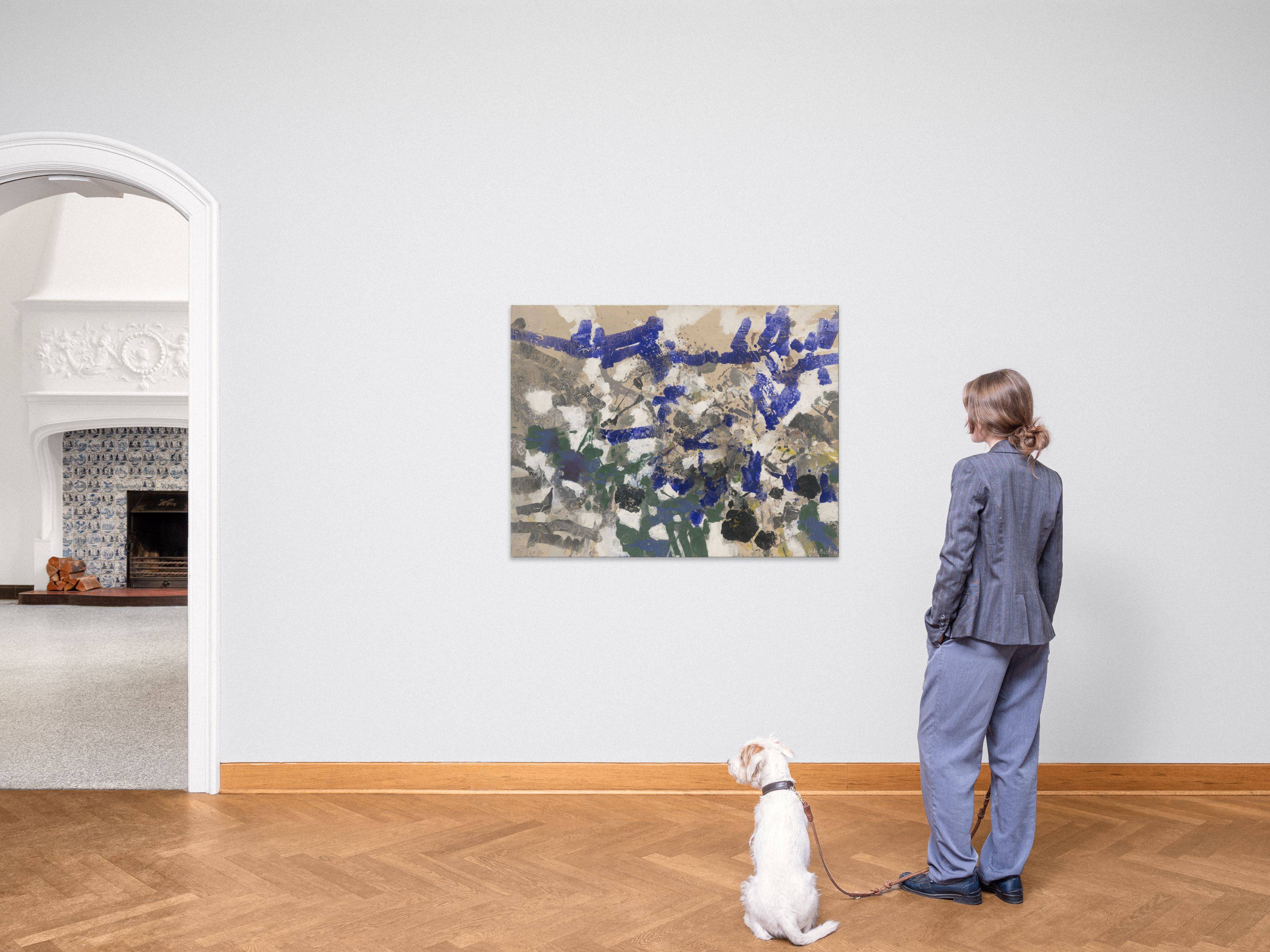 This picture shows the following artwork: Hubert Berke. On clay-coloured ground. 1956.