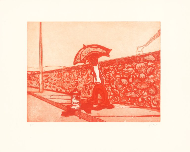 Auf diesem Bild ist das folgende Kunstwerk zu sehen: Peter Doig. „Lapeyrouse Wall“. 2005.