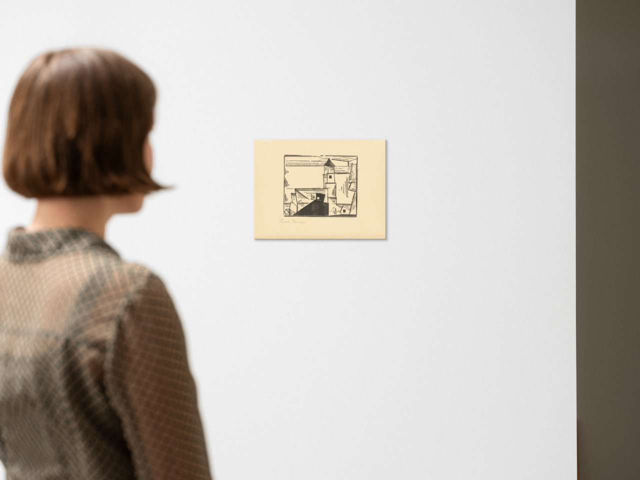 Auf diesem Bild ist das folgende Kunstwerk zu sehen: Lyonel Feininger. „Gelbe Dorfkirche, 3“. 1931.