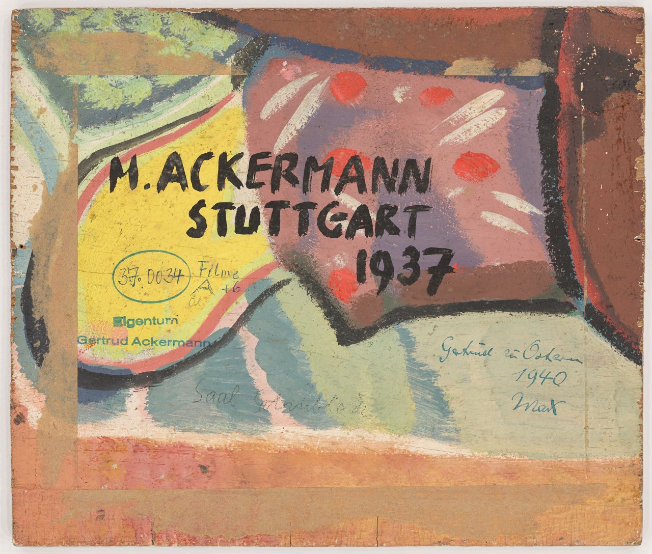 This picture shows the following artwork: Max Ackermann. Untitled. 1937.