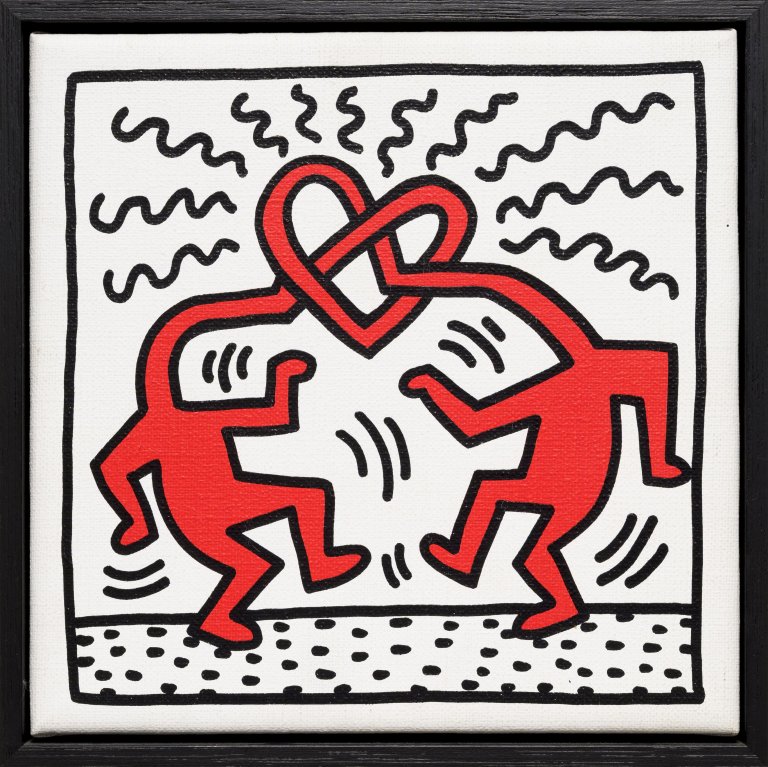 This picture shows the following artwork: Keith Haring. Untitled. 1989.