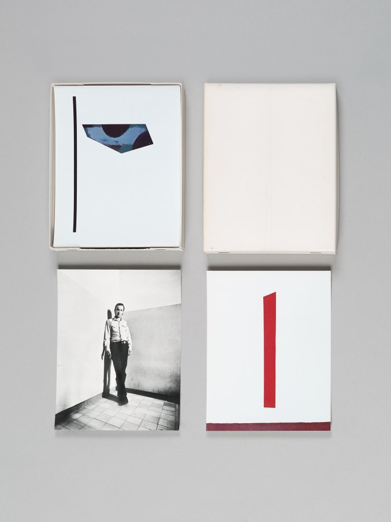 This picture shows the following artwork: Blinky Palermo. ”Palermo Objekte” (Ausstellungskatalog). 1973.