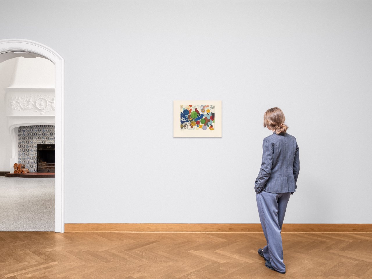 This picture shows the following artwork: Ernst Wilhelm Nay. Untitled. 1957.