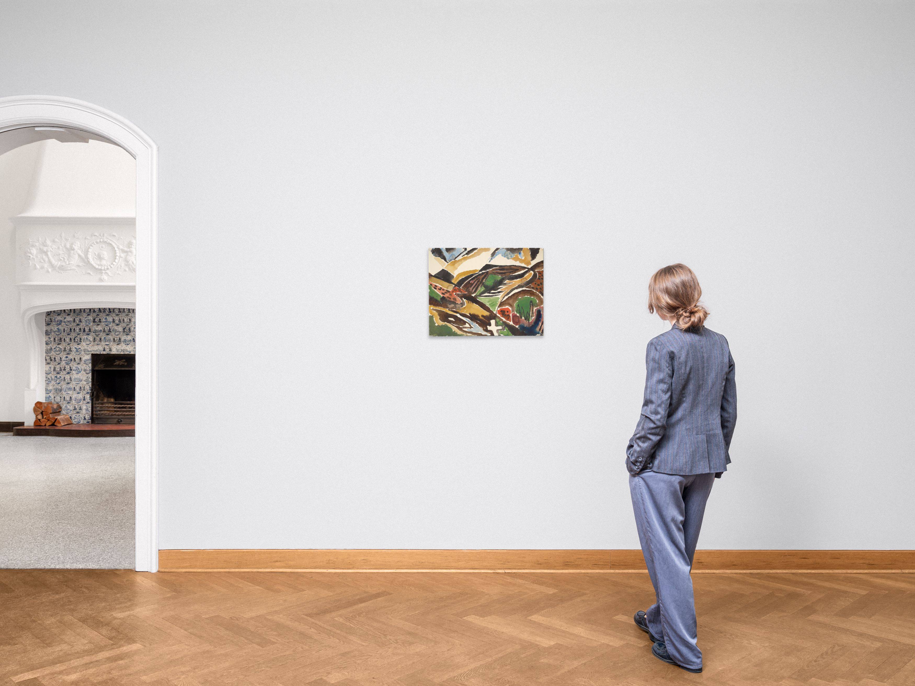 This picture shows the following artwork: Ernst Wilhelm Nay. ”Taunuslandschaft”. 1939.