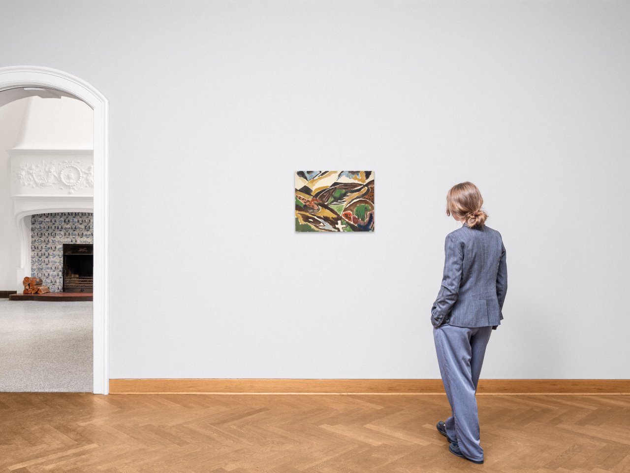 This picture shows the following artwork: Ernst Wilhelm Nay. ”Taunuslandschaft”. 1939.