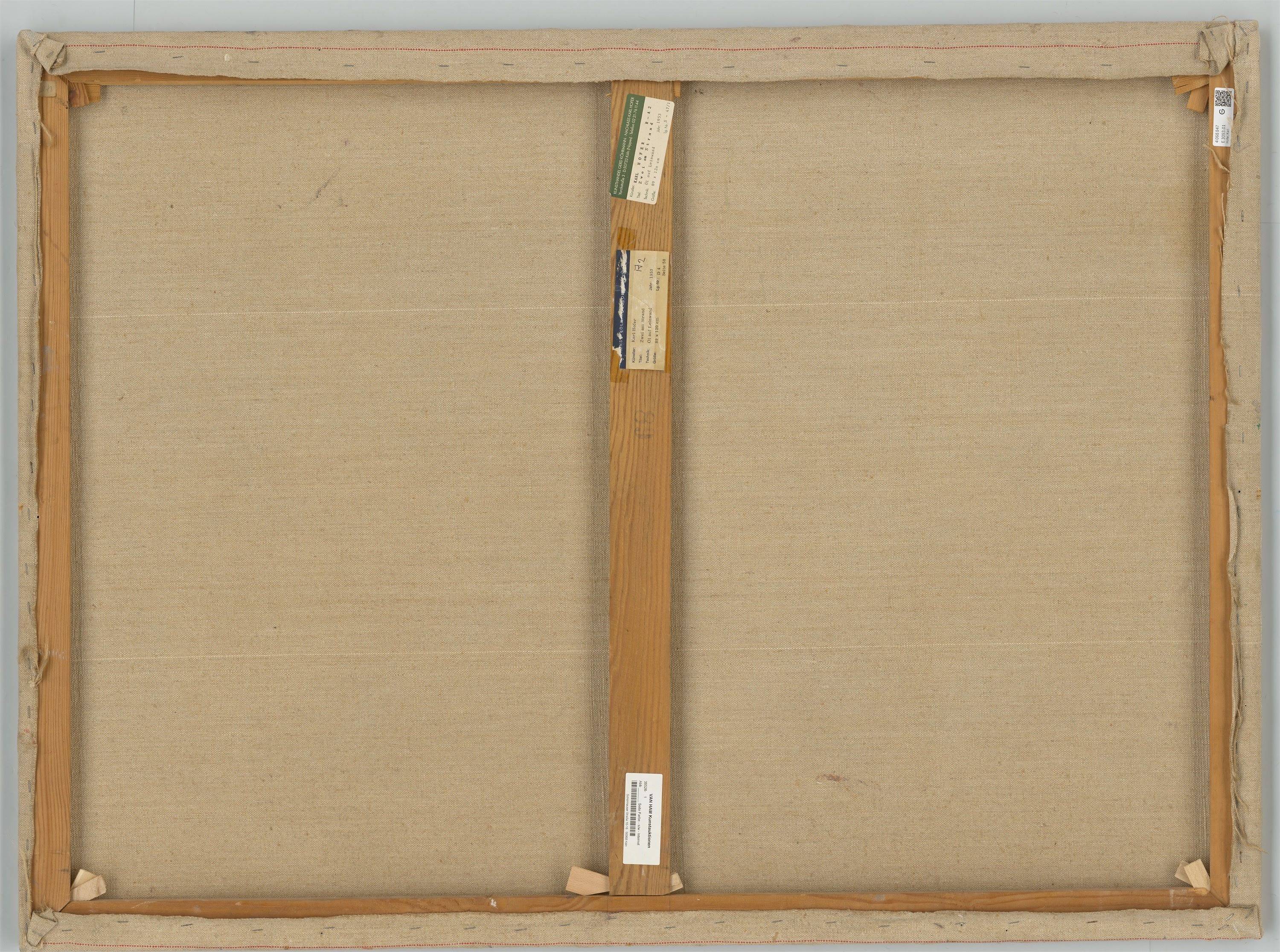 This picture shows the following artwork: Karl Hofer. ”Paar am Strand”. 1953.