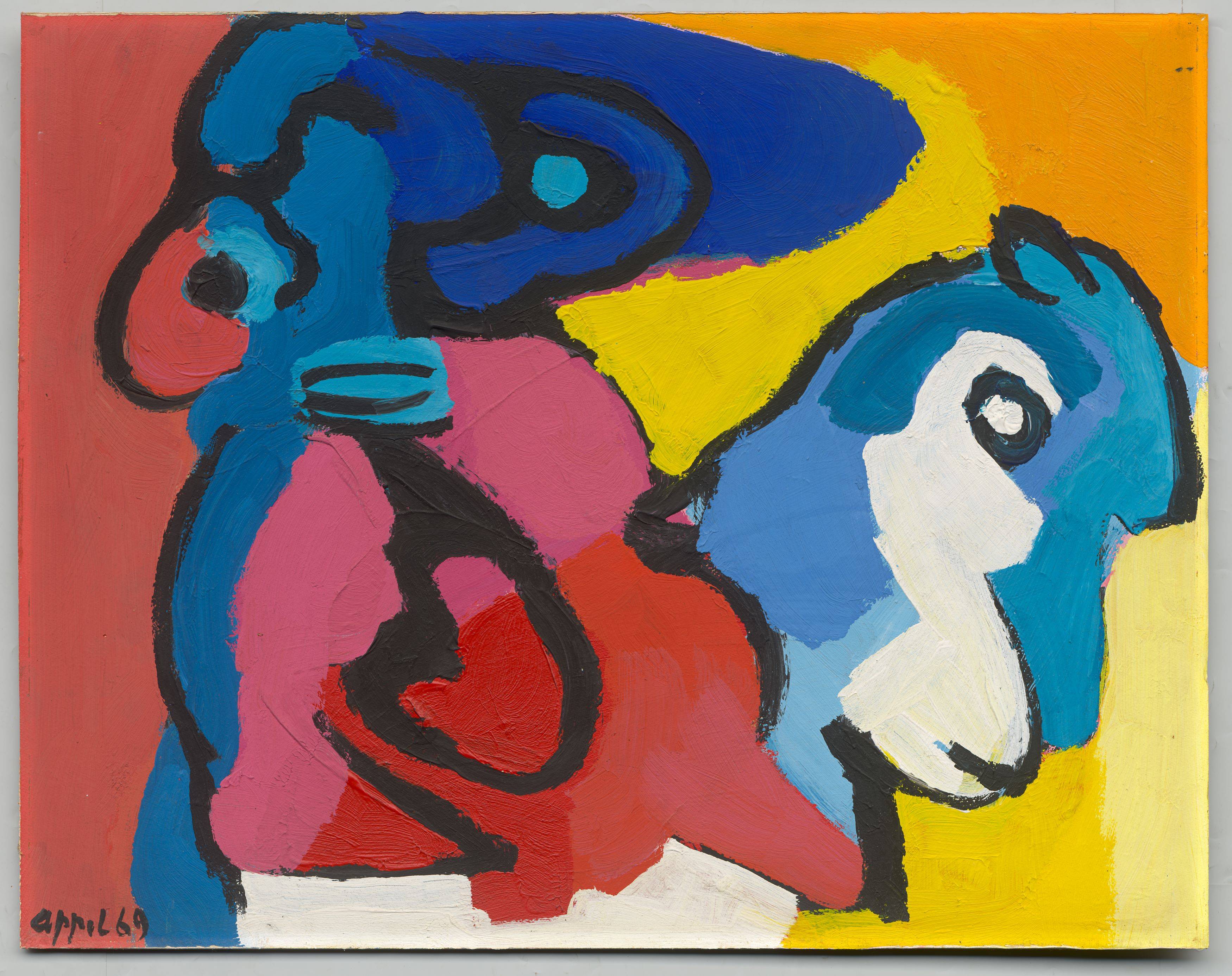 Auf diesem Bild ist das folgende Kunstwerk zu sehen: Karel Appel. Ohne Titel. 1969.