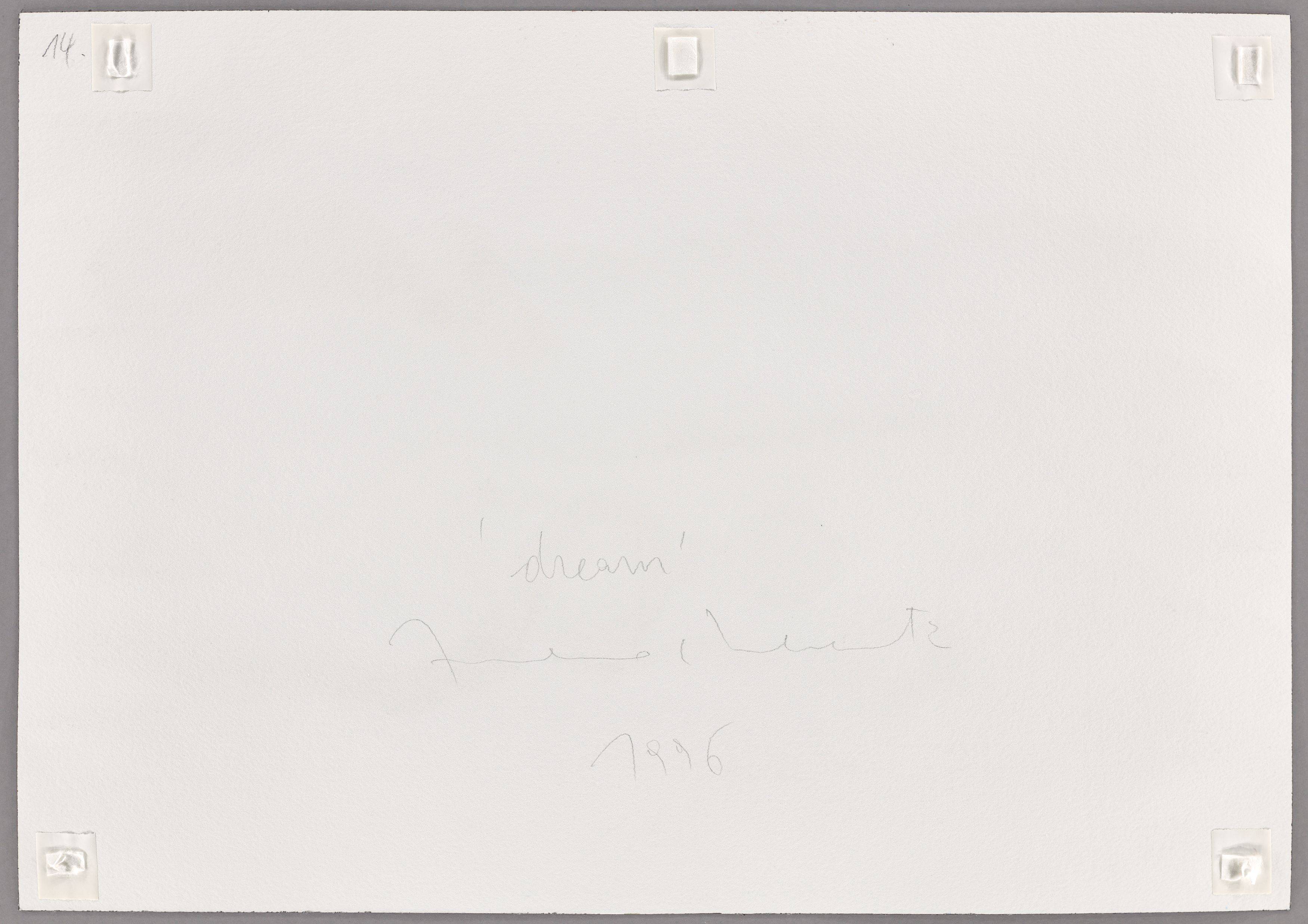 This picture shows the following artwork: Francesco Clemente. ”dream”. 1996.