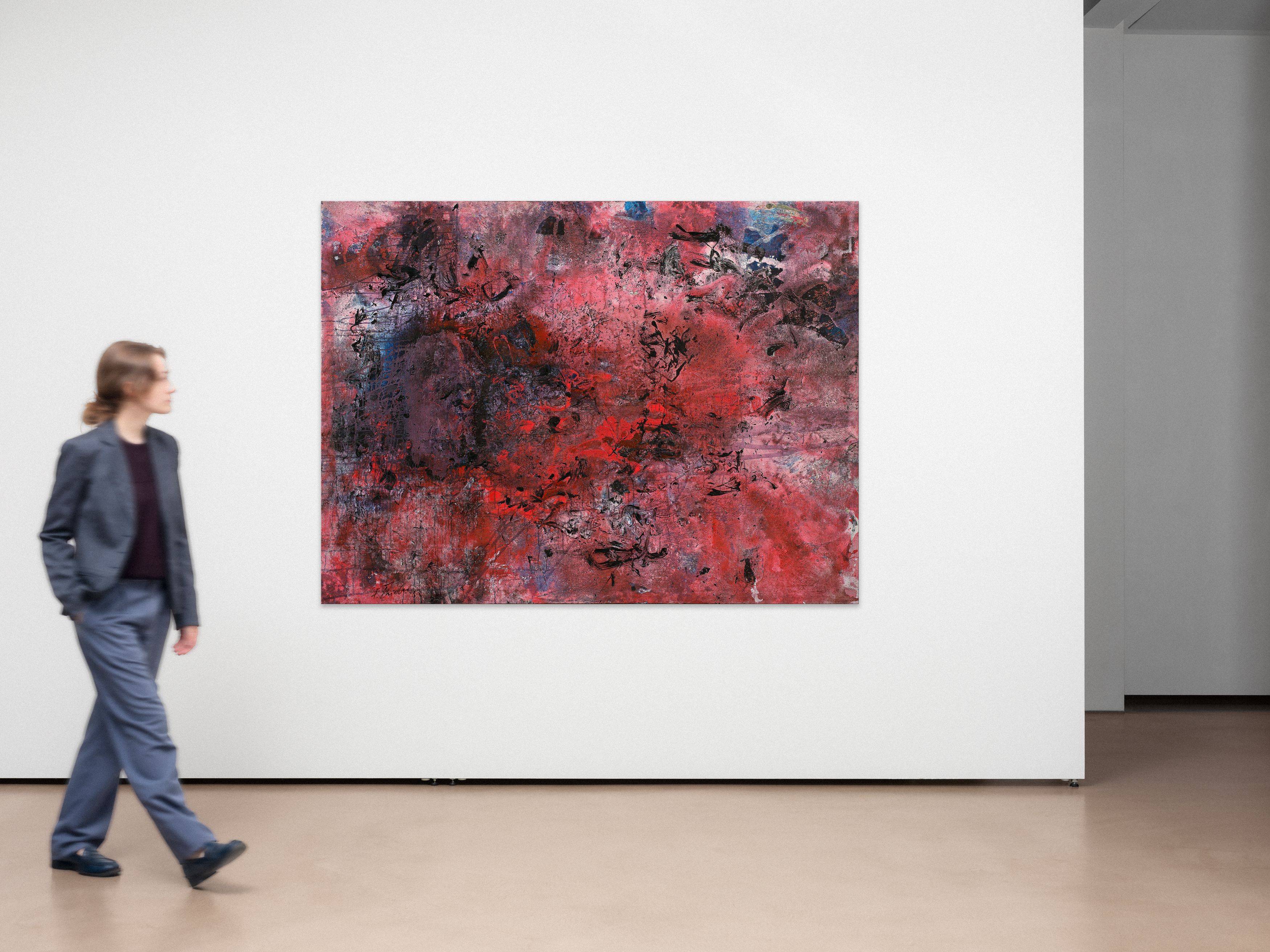 This picture shows the following artwork: Fred Thieler. ”new red”. 1963.