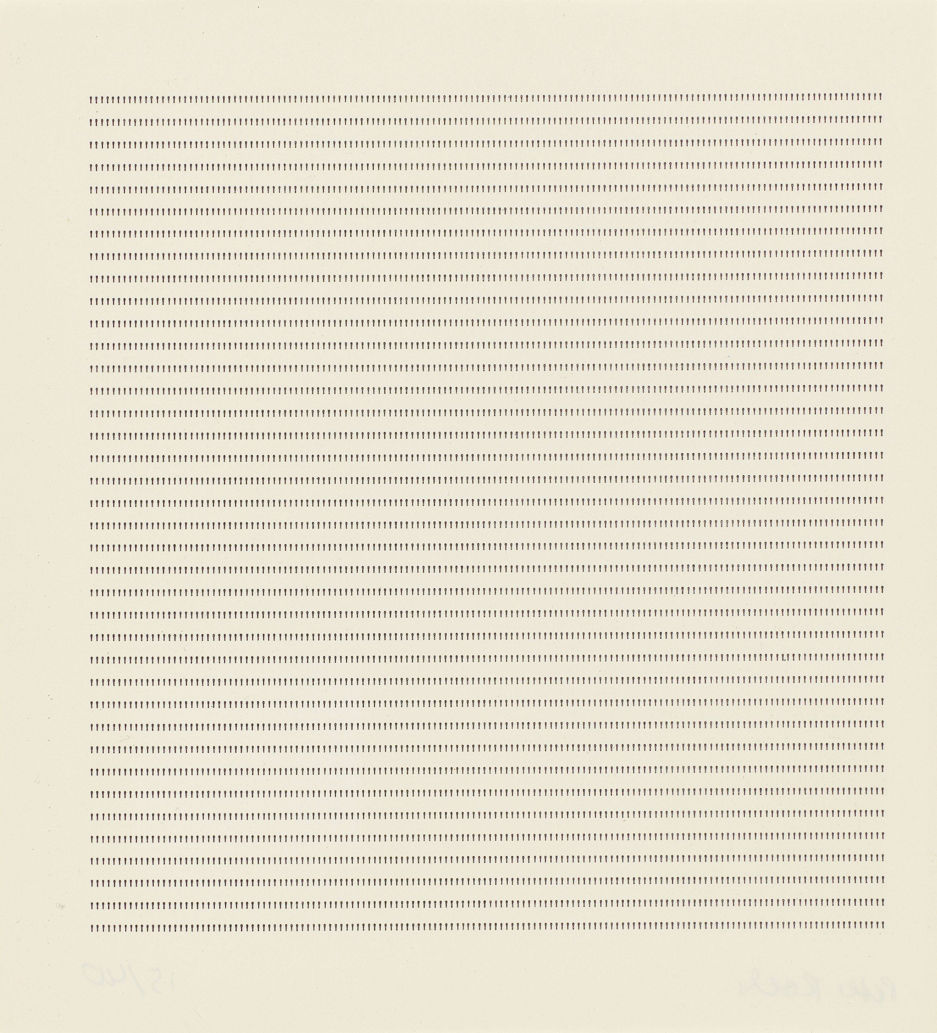 This picture shows the following artwork: Peter Roehr. Untitled (GR-3). 1963.