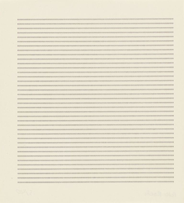 This picture shows the following artwork: Peter Roehr. Untitled (GR-3). 1963.