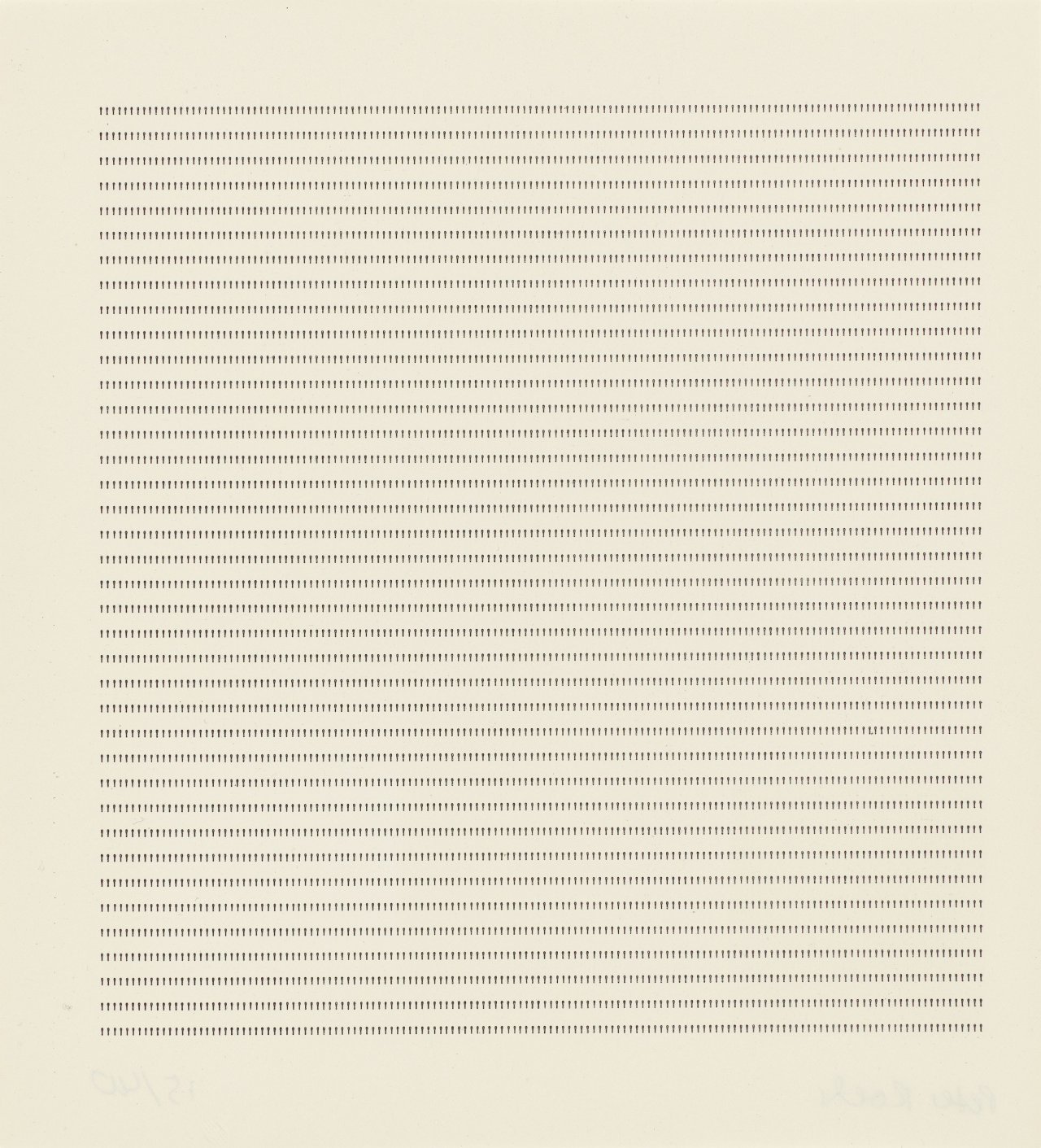 This picture shows the following artwork: Peter Roehr. Untitled (GR-3). 1963.
