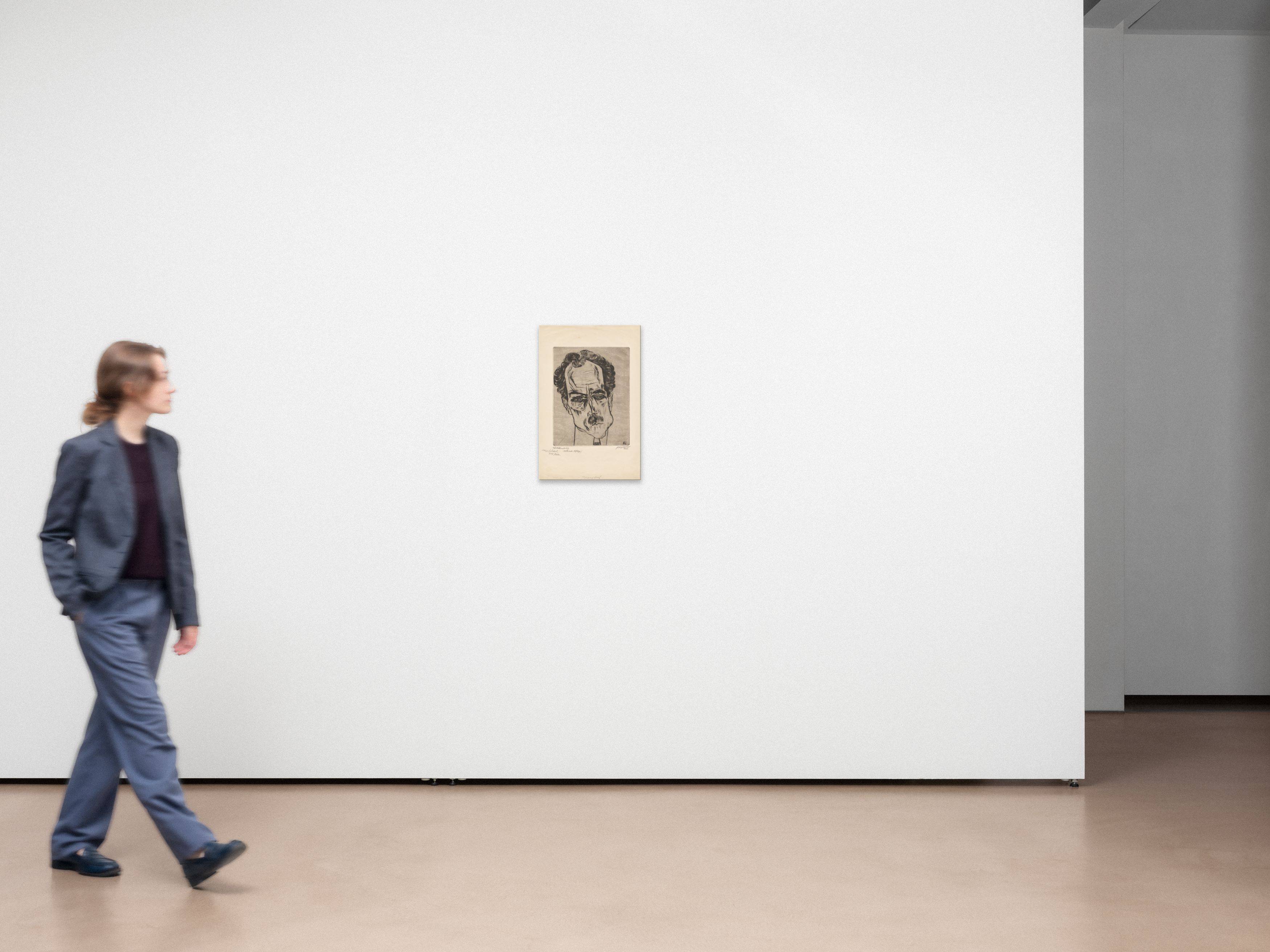 Auf diesem Bild ist das folgende Kunstwerk zu sehen: Conrad Felixmüller. „Porträt Justizrat James Broh“. 1922.