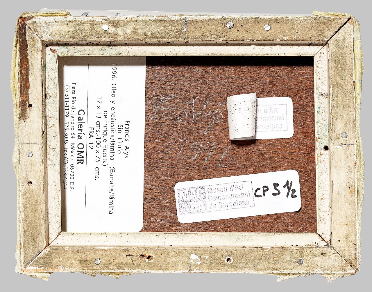 Auf diesem Bild ist das folgende Kunstwerk zu sehen: Francis Alÿs. „The Liar, the Copy of the Liar“. 1996.