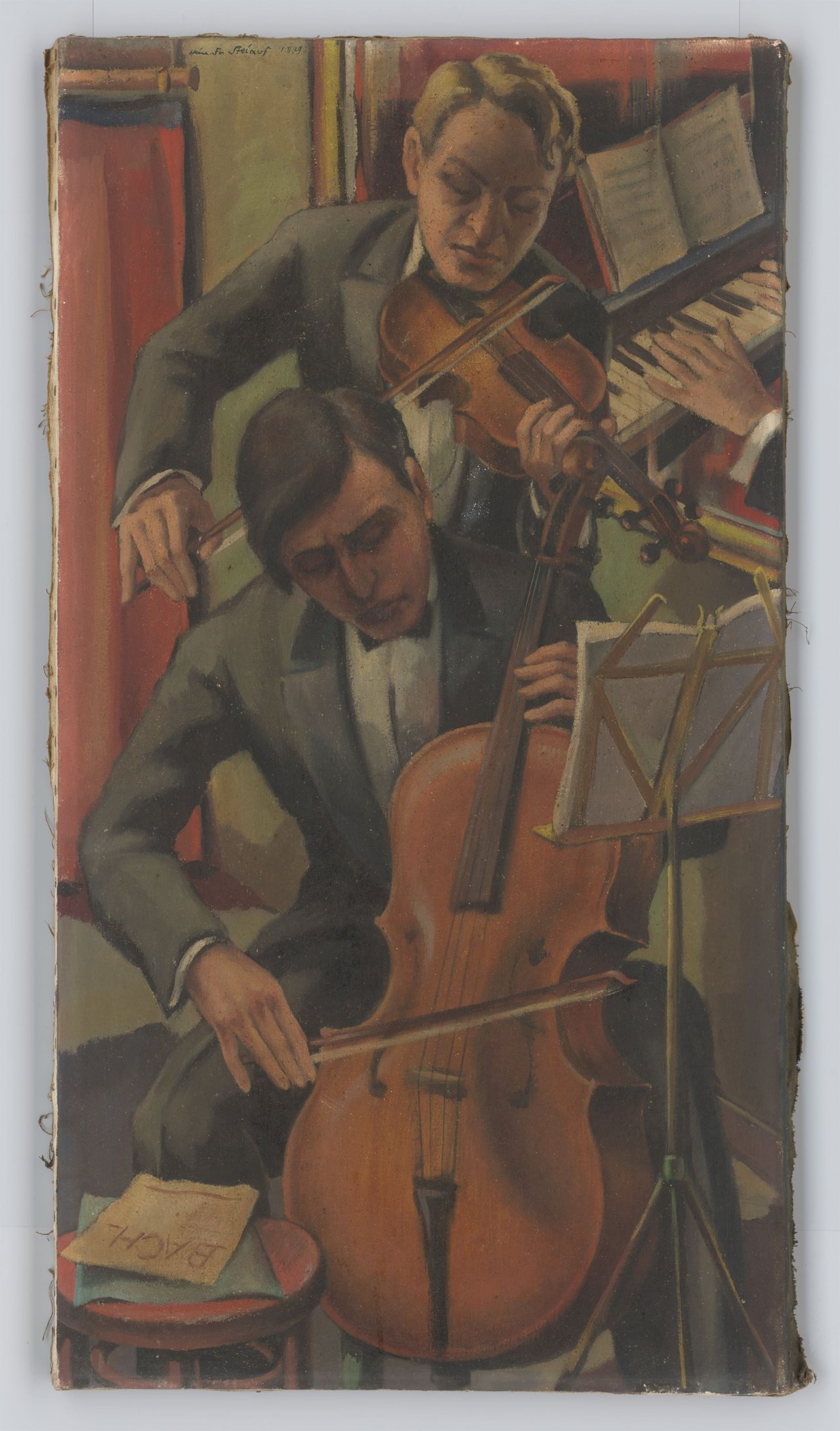 This picture shows the following artwork: Heinrich Friedrich Steiauf. ”Musik”. 1929.
