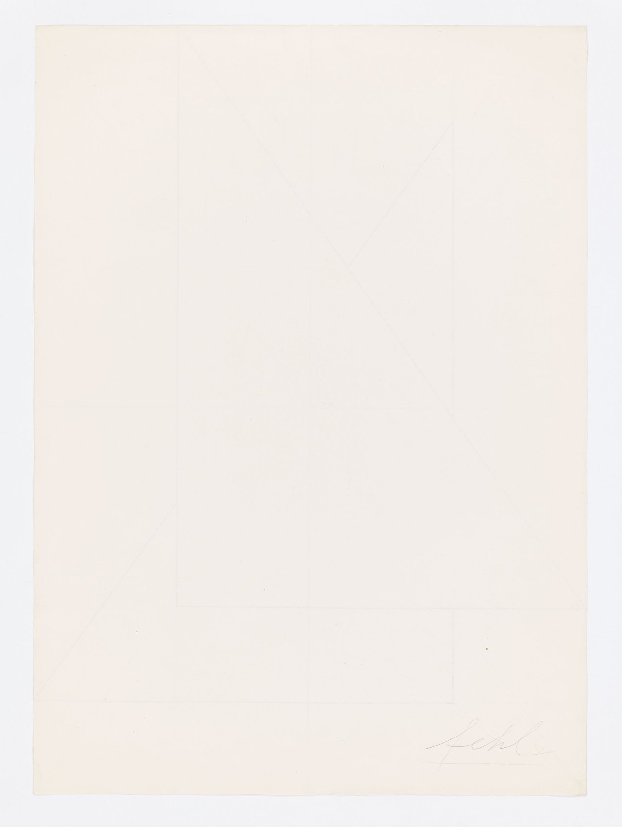 This picture shows the following artwork: Hermann Glöckner. Untitled. 1981.