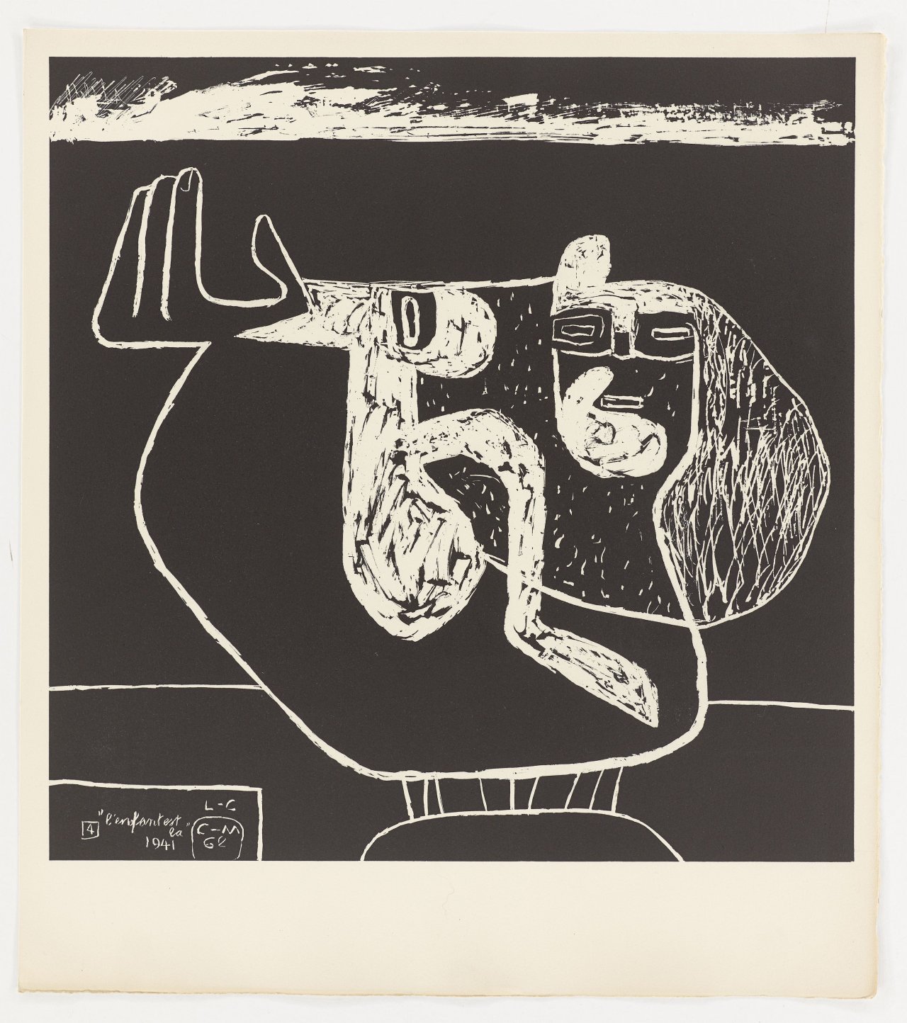 This picture shows the following artwork:  Le Corbusier. „La mer est toujours présente“. 1962.