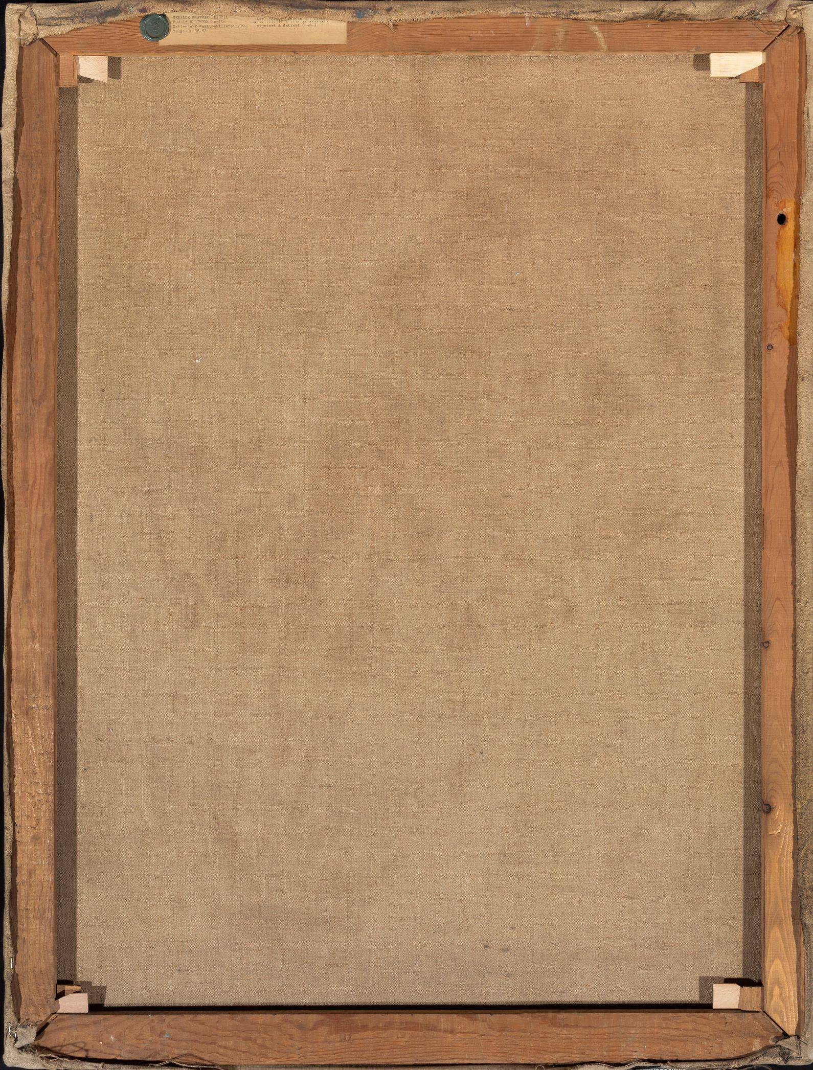 Auf diesem Bild ist das folgende Kunstwerk zu sehen: Karl Hofer. „Mädchen mit Blumenstrauß“. 1943.