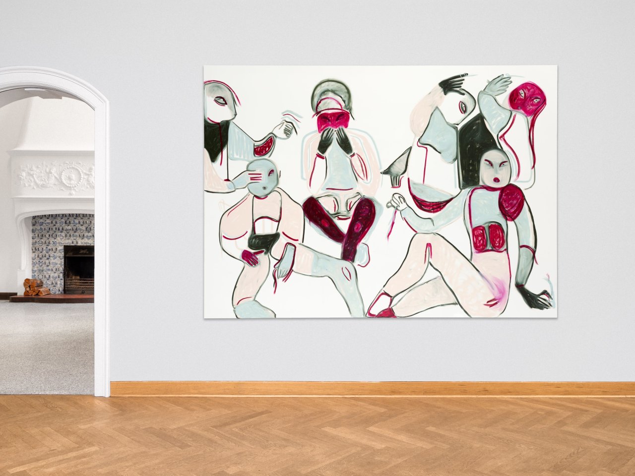 Auf diesem Bild ist das folgende Kunstwerk zu sehen: Melike Kara. House of Base. 2017.