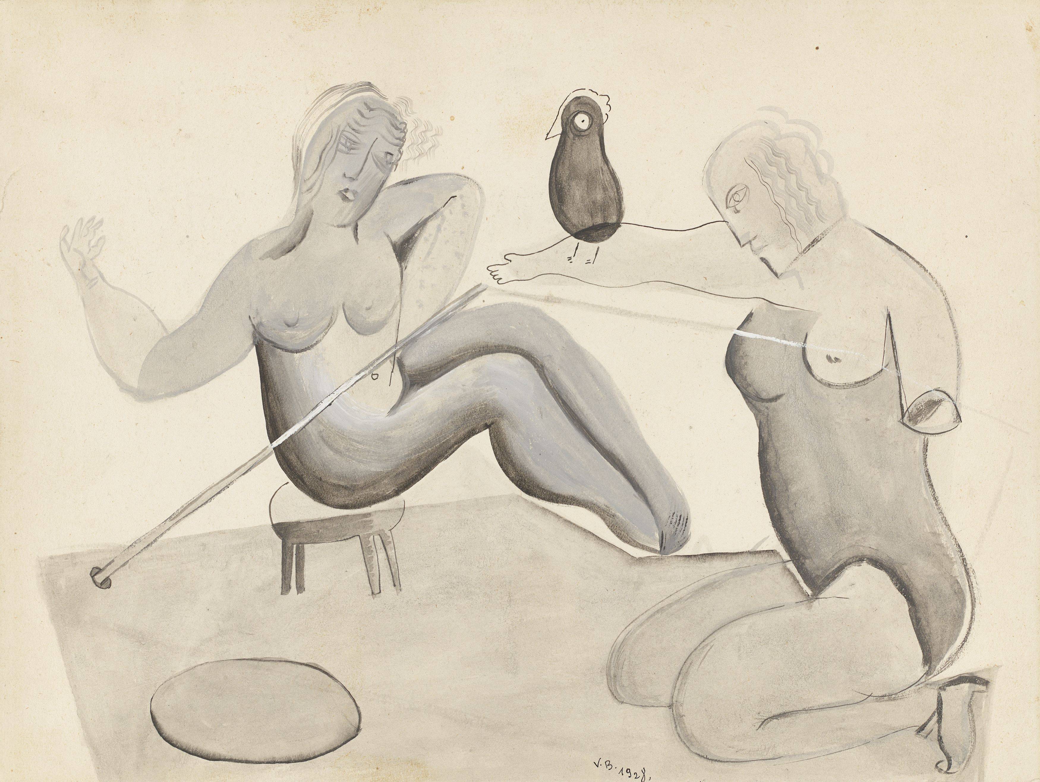 This picture shows the following artwork: Victor Brauner. Untitled. 1928.