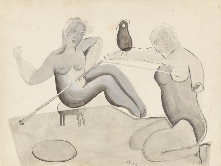 This picture shows the following artwork: Victor Brauner. Untitled. 1928.