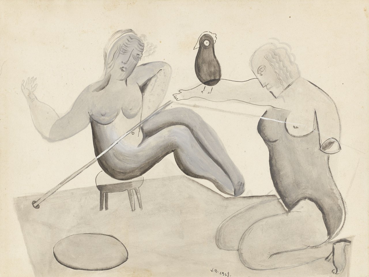 This picture shows the following artwork: Victor Brauner. Untitled. 1928.