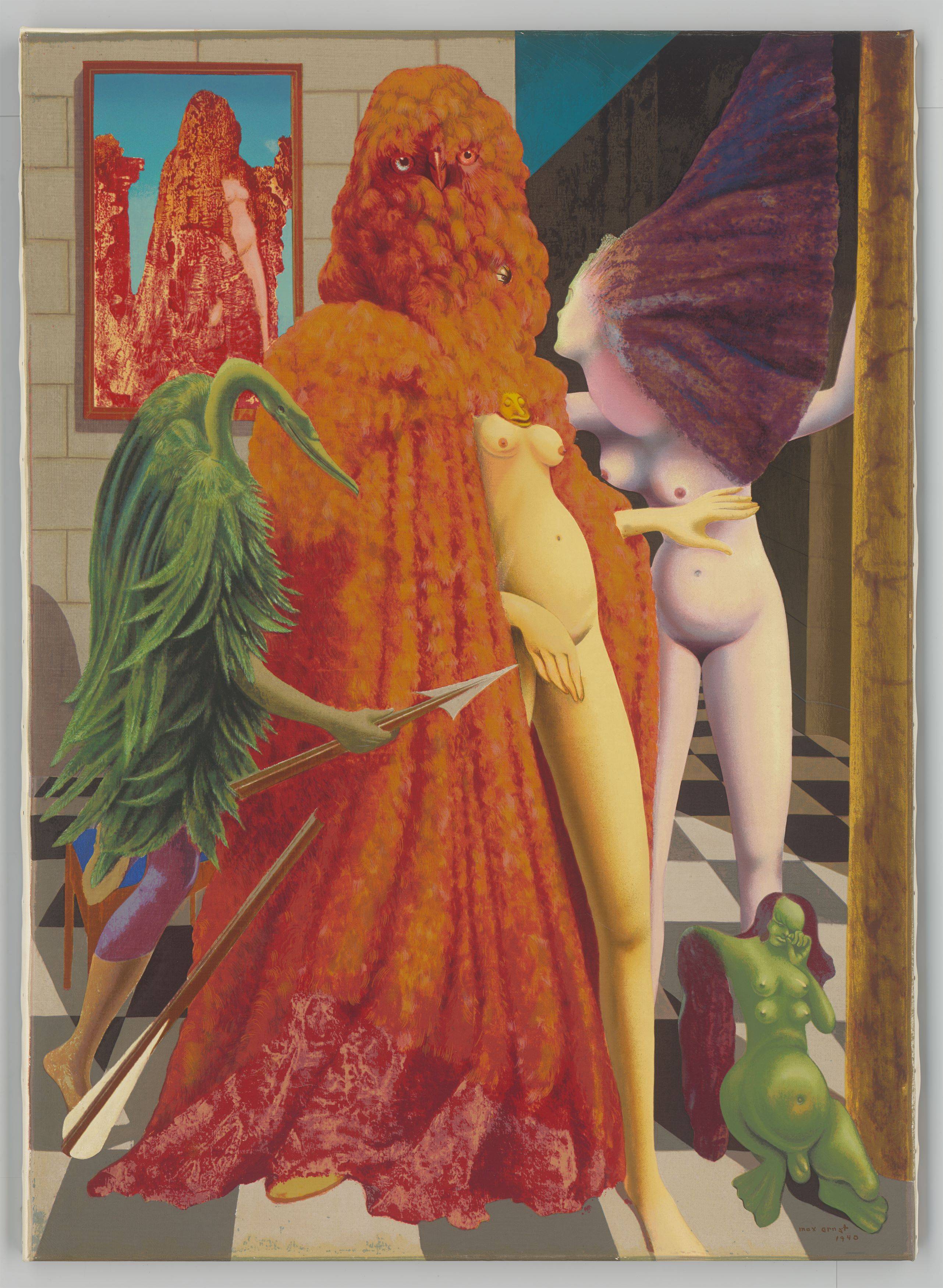 This picture shows the following artwork: Max Ernst. ”The Attirement of the Bride”. 1939-40/1973.