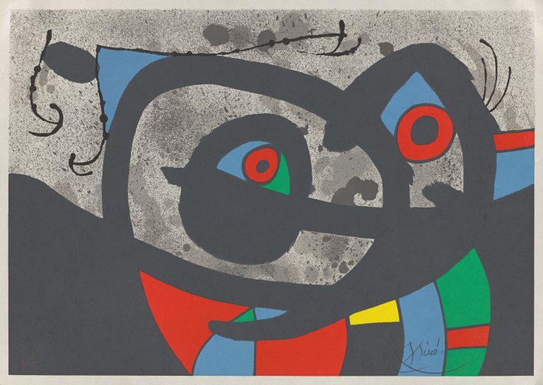 This picture shows the following artwork: Joan Miró. From: ”Le Lézard Aux Plumes d'Or”. 1971.
