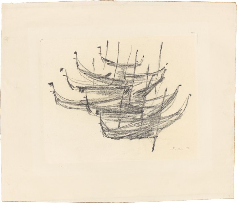 Auf diesem Bild ist das folgende Kunstwerk zu sehen: Gondeln. 1958.