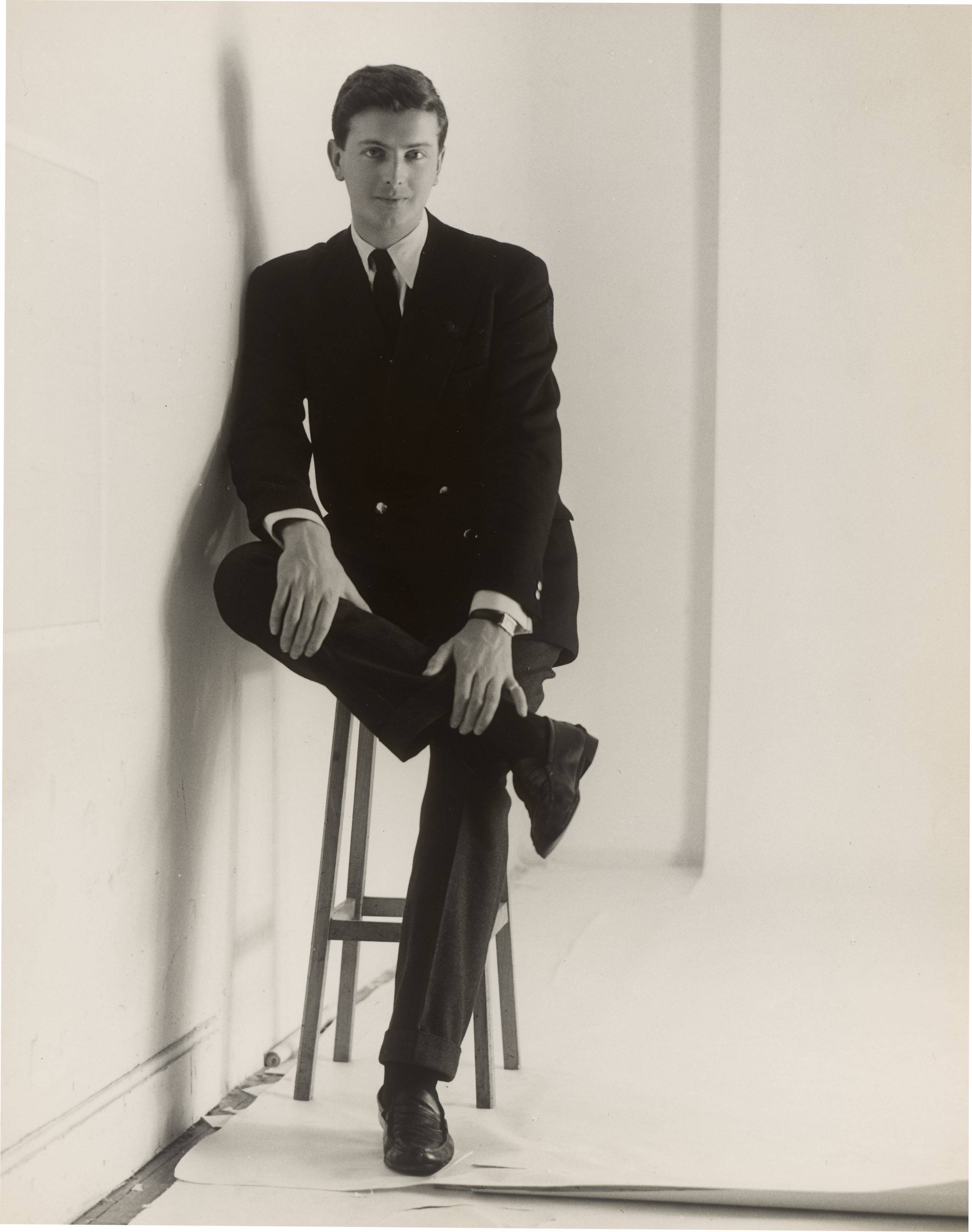 This picture shows the following artwork: Yvonne Chevalier. Hubert de Givenchy. Circa 1950.
