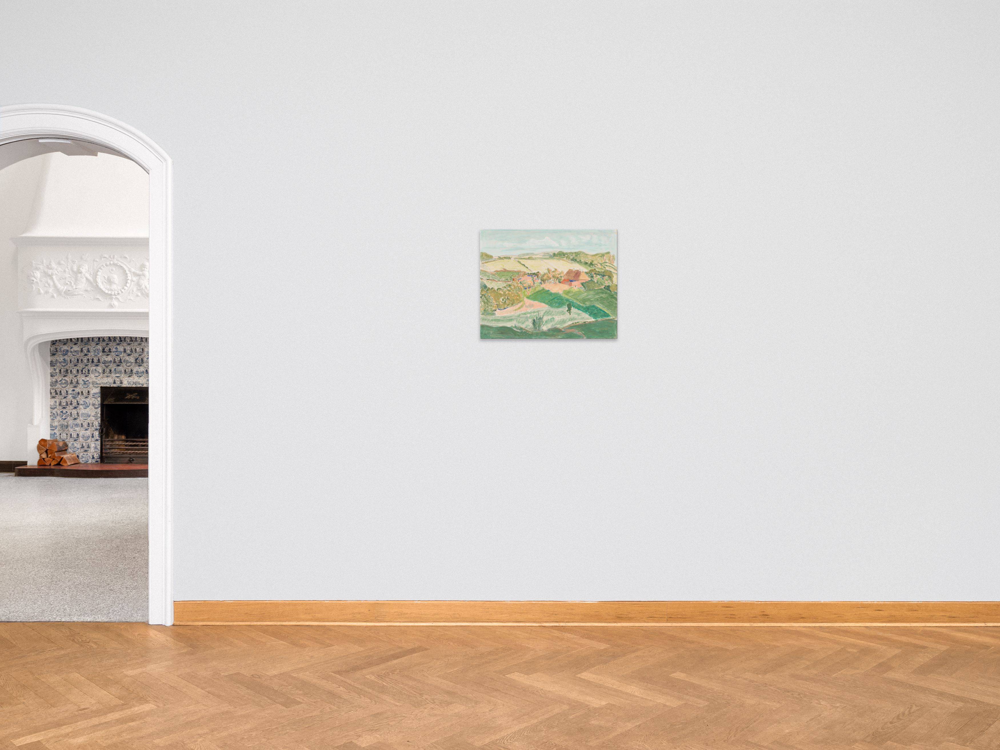 This picture shows the following artwork: Erich Heckel. ”Landschaft in Angeln”. 1929.