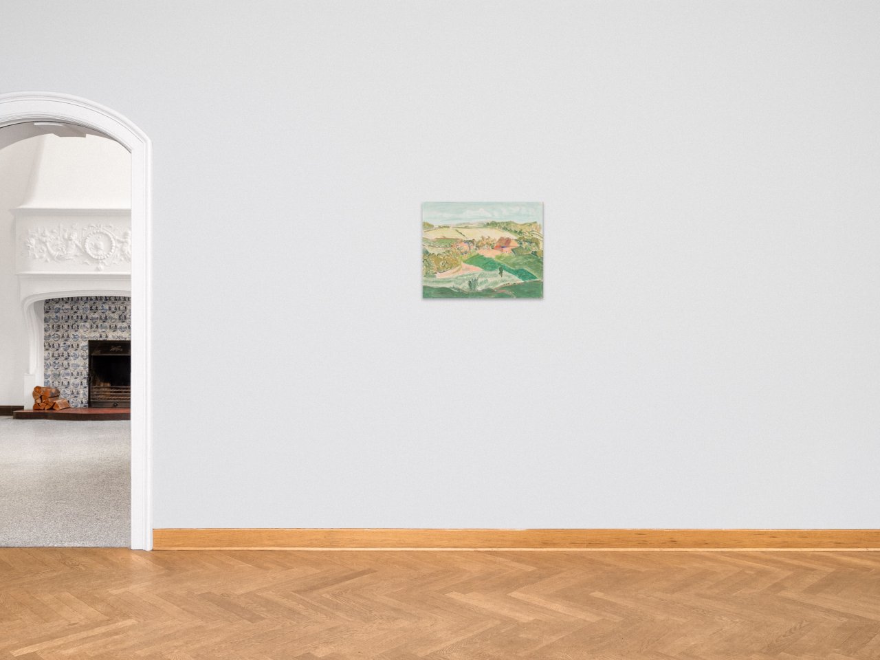 This picture shows the following artwork: Erich Heckel. ”Landschaft in Angeln”. 1929.