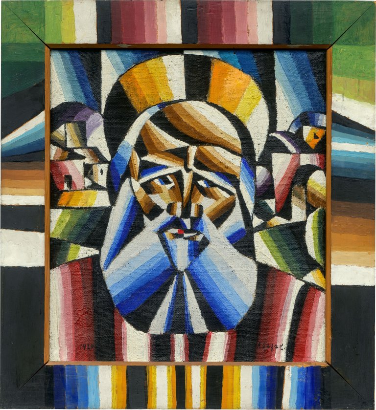 Auf diesem Bild ist das folgende Kunstwerk zu sehen: Arthur Segal. „Heiliger“. 1920.