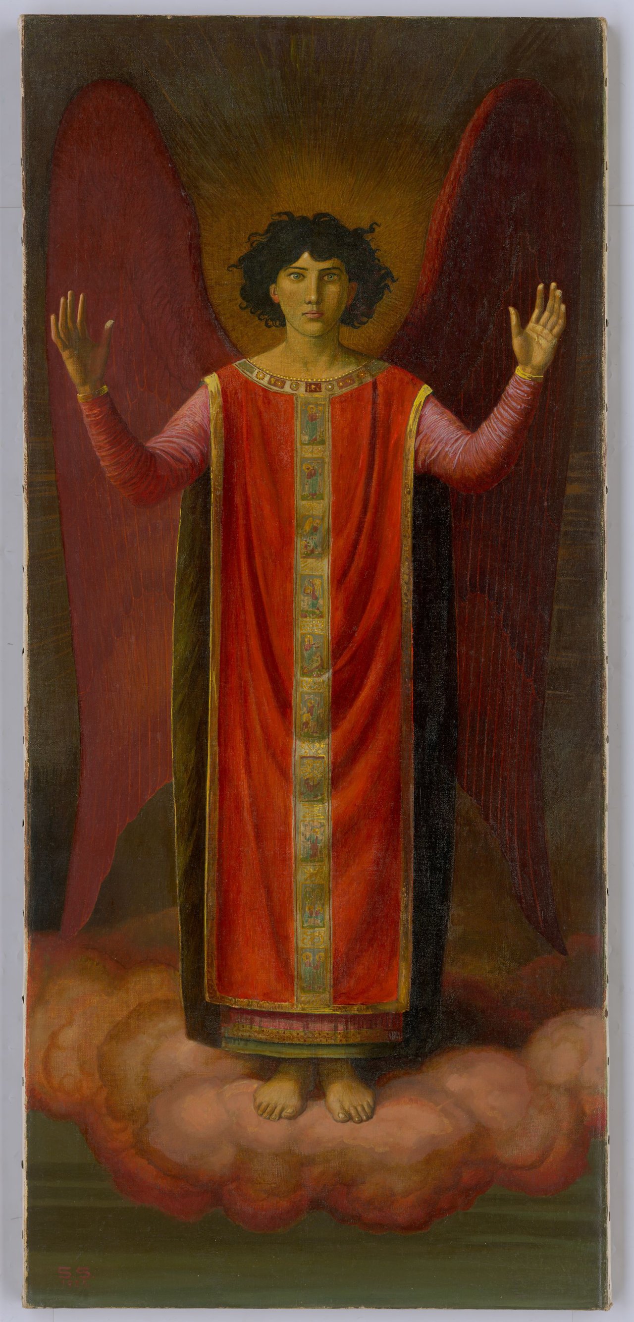 Auf diesem Bild ist das folgende Kunstwerk zu sehen: Sascha Schneider. Cherub. 1922.