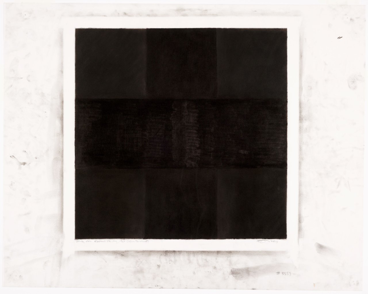 This picture shows the following artwork: Robert Longo. ”Study for Abstract Painting, 1963 (After Reinhardt)”. 2014.
