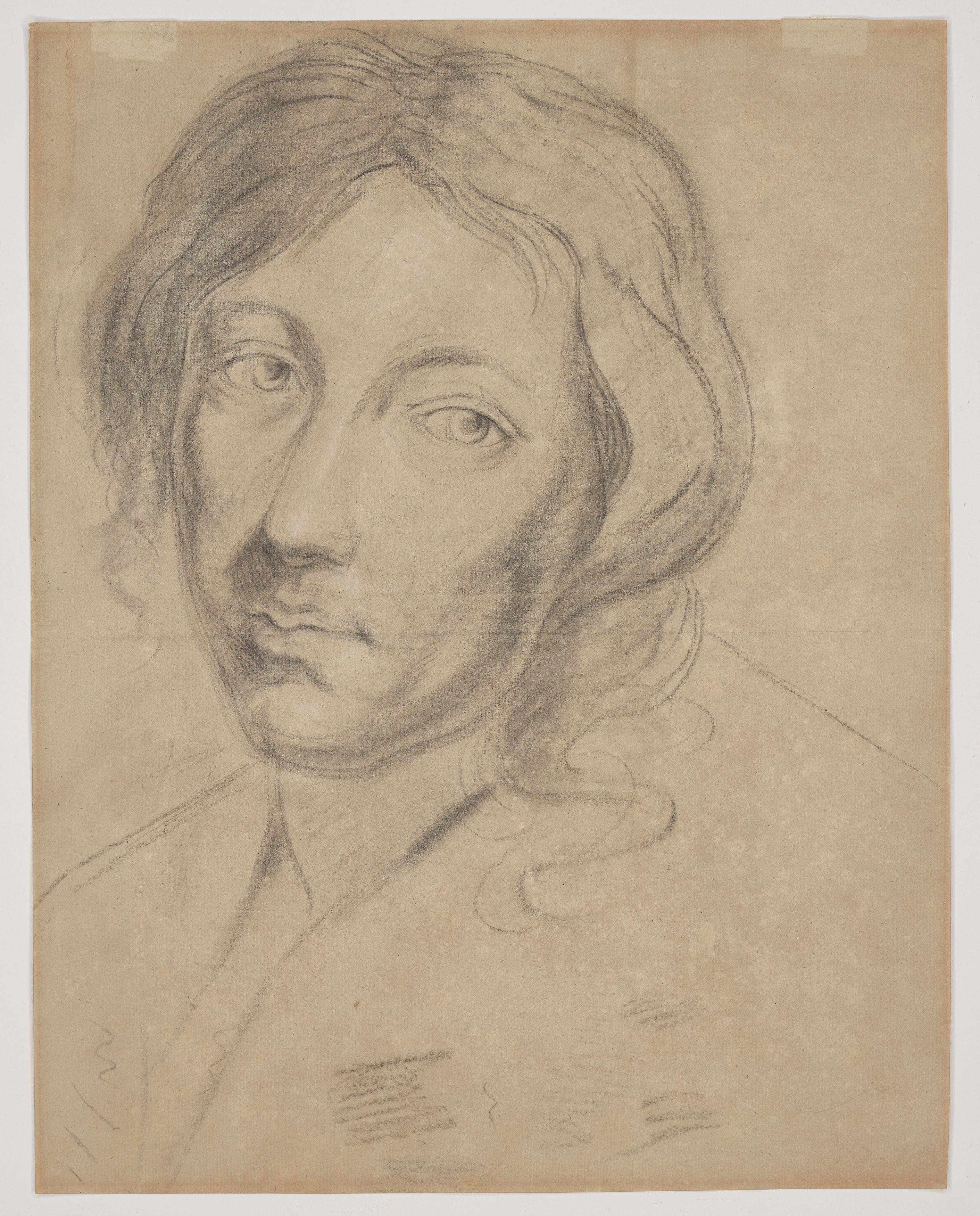 This picture shows the following artwork: Philipp Otto Runge. ”Apostel Simon. Nach van Dyck”. Circa 1798.