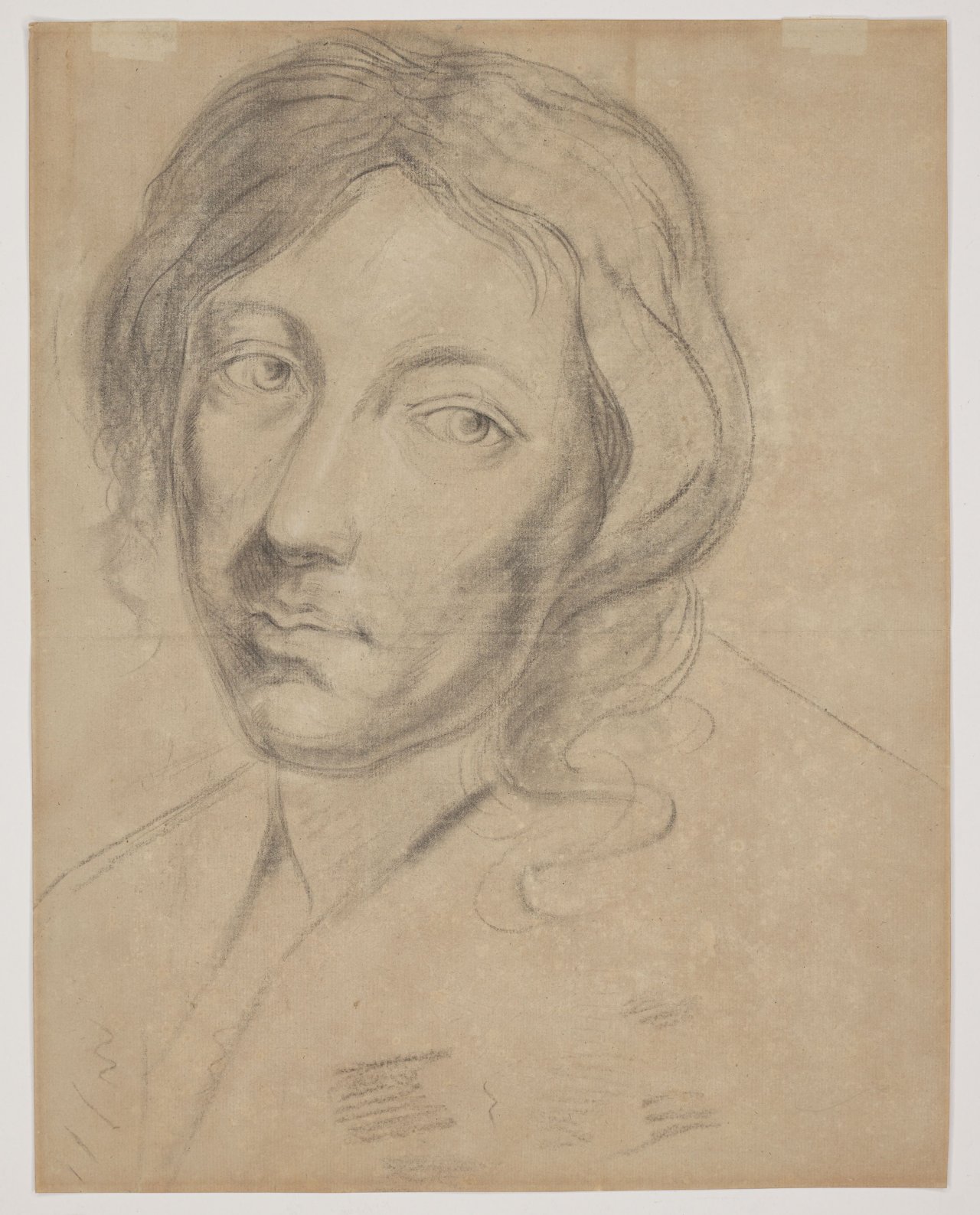 This picture shows the following artwork: Philipp Otto Runge. ”Apostel Simon. Nach van Dyck”. Circa 1798.