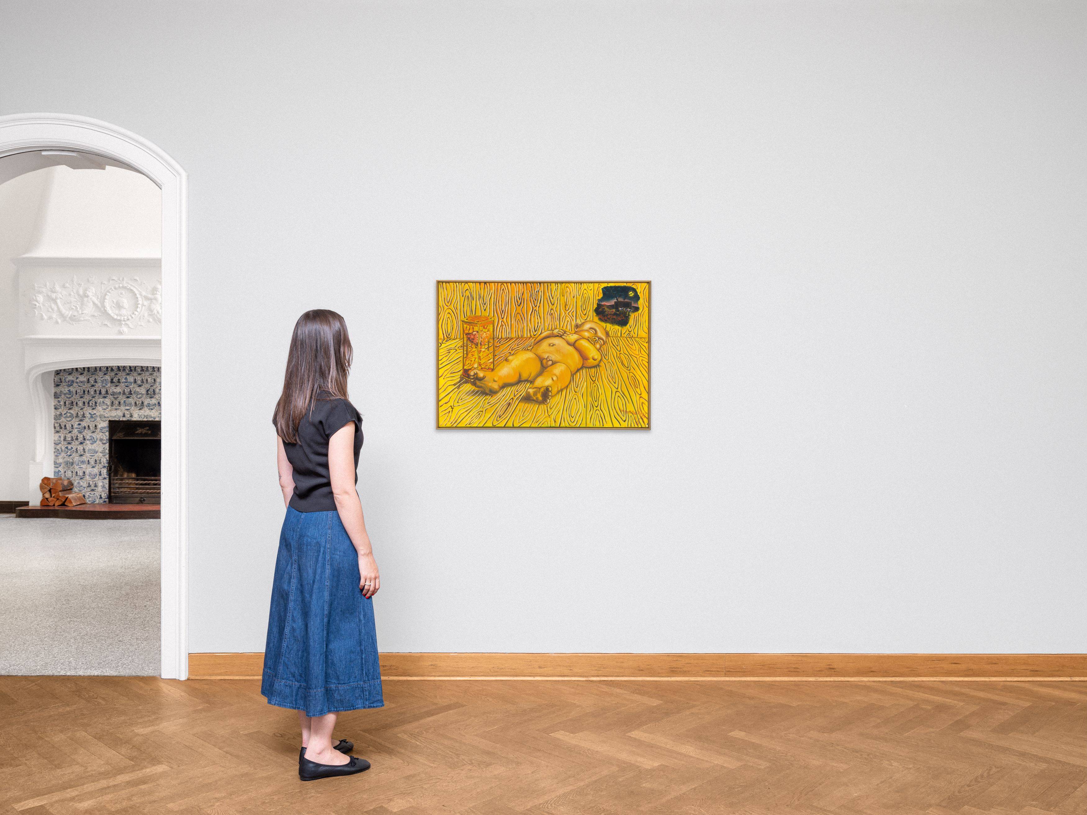 Auf diesem Bild ist das folgende Kunstwerk zu sehen: Jörg Immendorff. Ohne Titel. 1996.