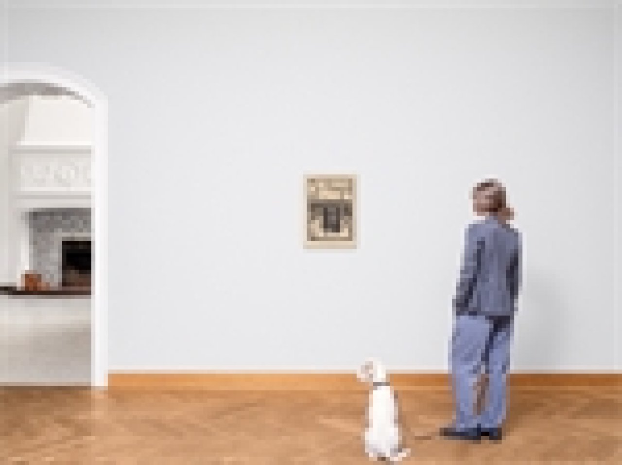 This picture shows the following artwork: Conrad Felixmüller. ”Spaziergänger”. 1914.