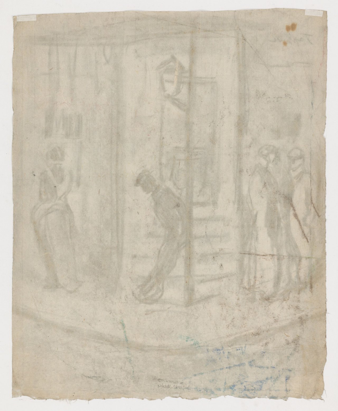 This picture shows the following artwork: Georg Tappert. ”Nächtliche Straße”. 1911.